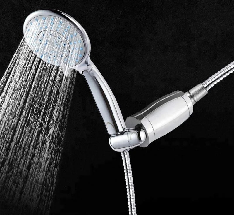 Bluejw High Output Shower Filter for Hard Water & Chlorine Removal - Luxury Showerhead Filter - Brushed Nickel - Showerhead Filters - Image 5